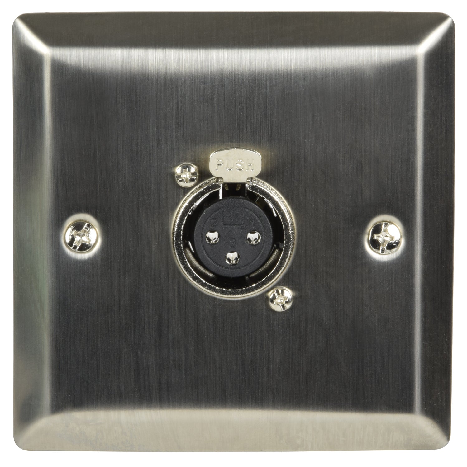 AV:Link Steel Wallplate with XLR Socket