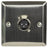 AV:Link Steel Wallplate with XLR Socket