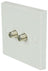 AV:Link Double Low Loss F Connector Wallplate - view 2