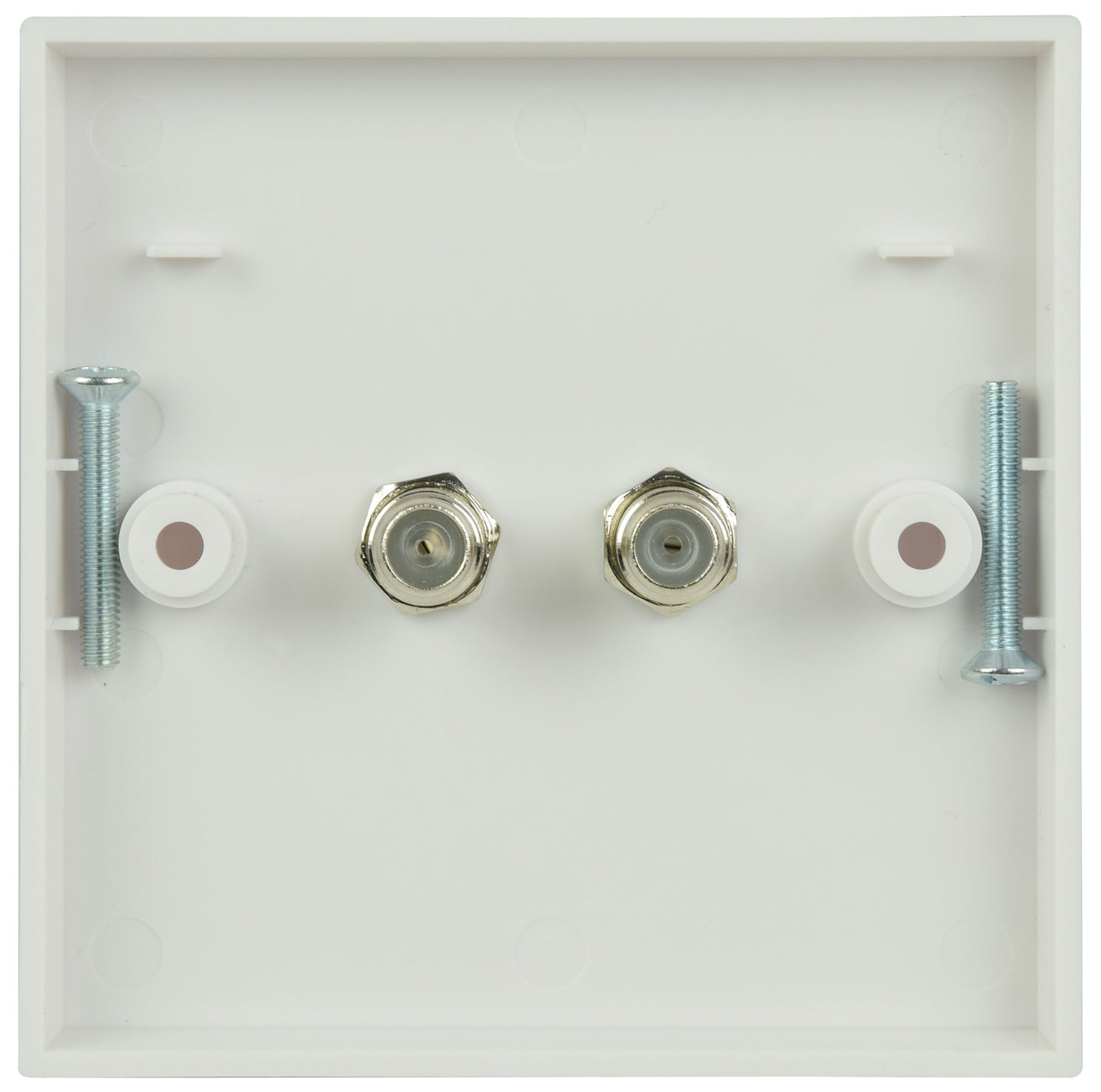 AV:Link Double Low Loss F Connector Wallplate - view 3