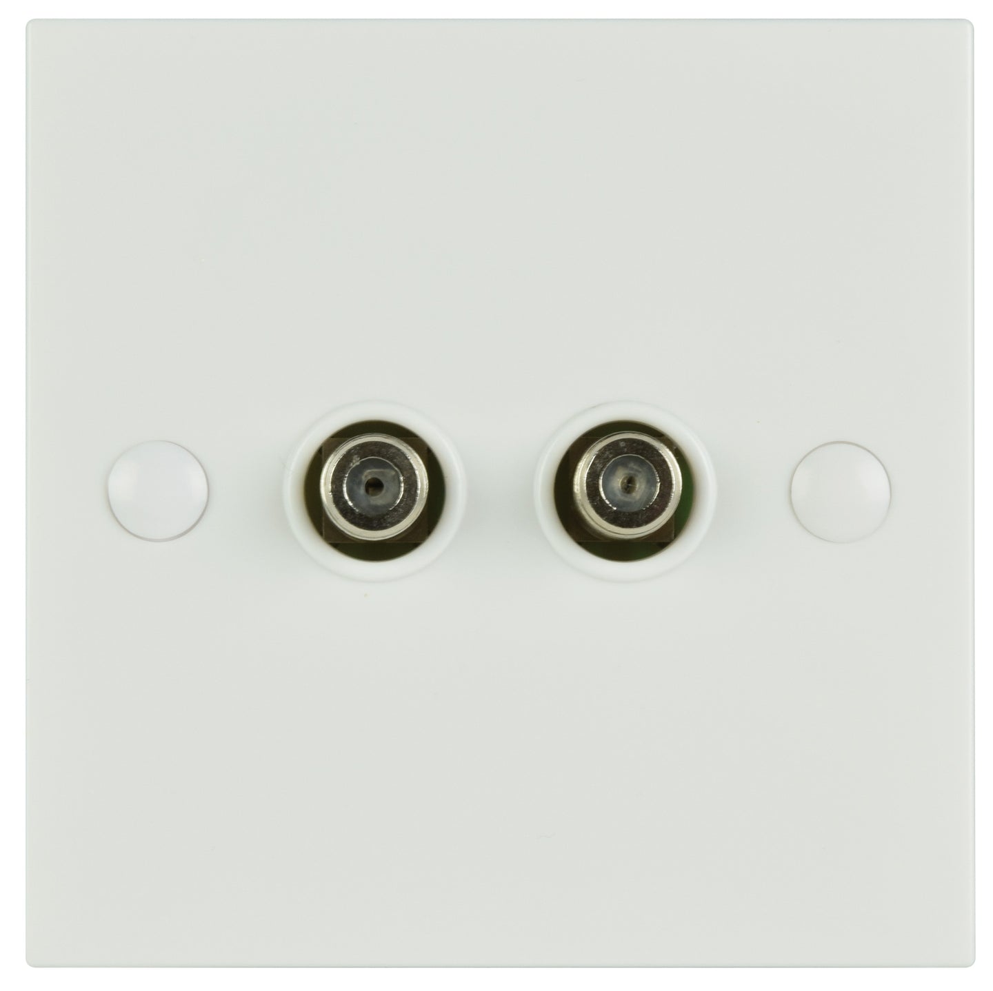 AV:Link Double F-Type Screw Wallplate