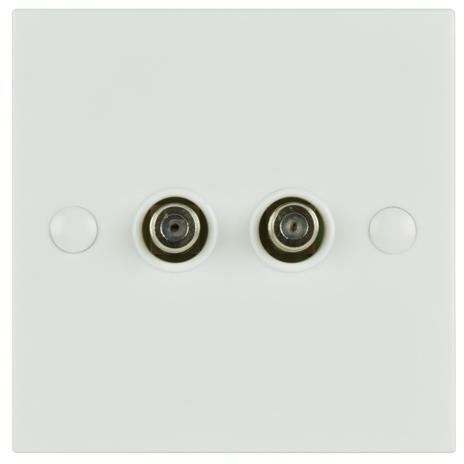 AV:Link Double F-Type Screw Wallplate
