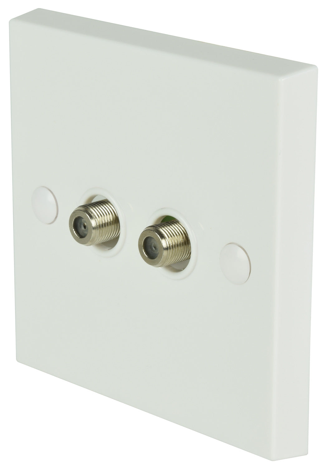 AV:Link Double F-Type Screw Wallplate - view 2