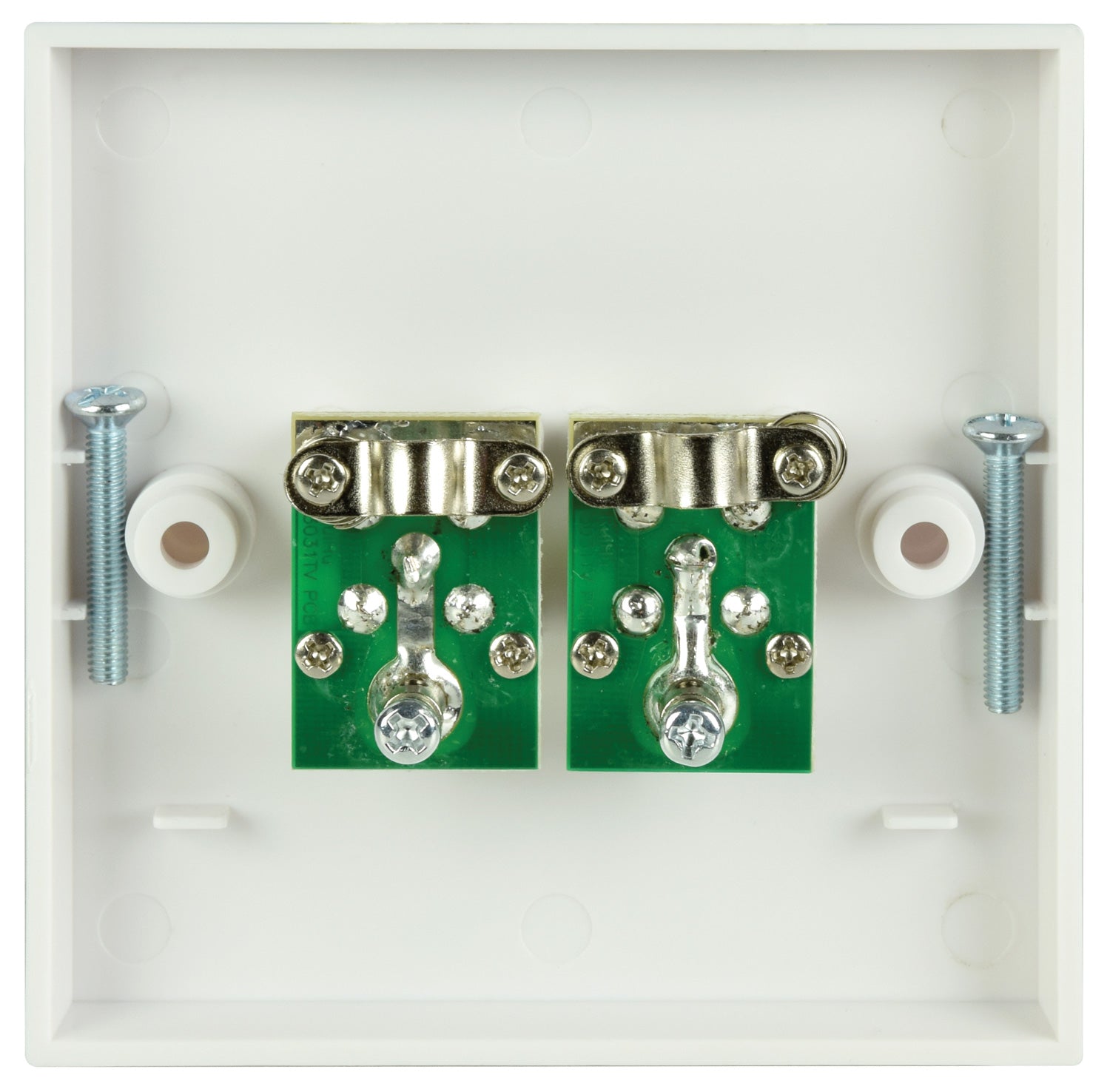 AV:Link Double F-Type Screw Wallplate - view 3