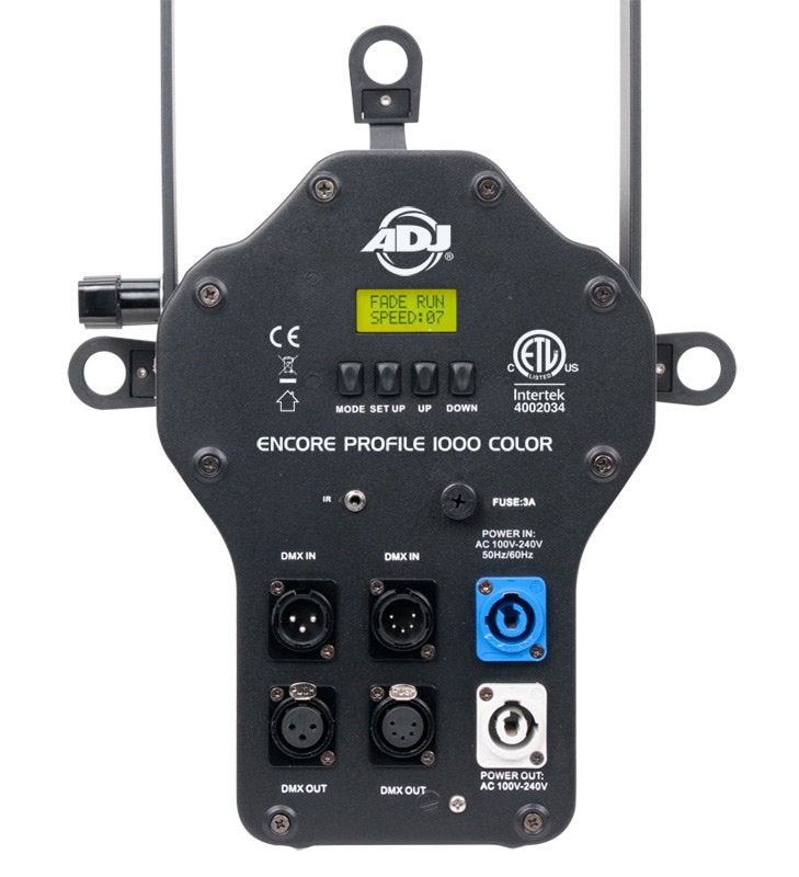 ADJ Encore Profile 1000 Color - Back Panel and Connections