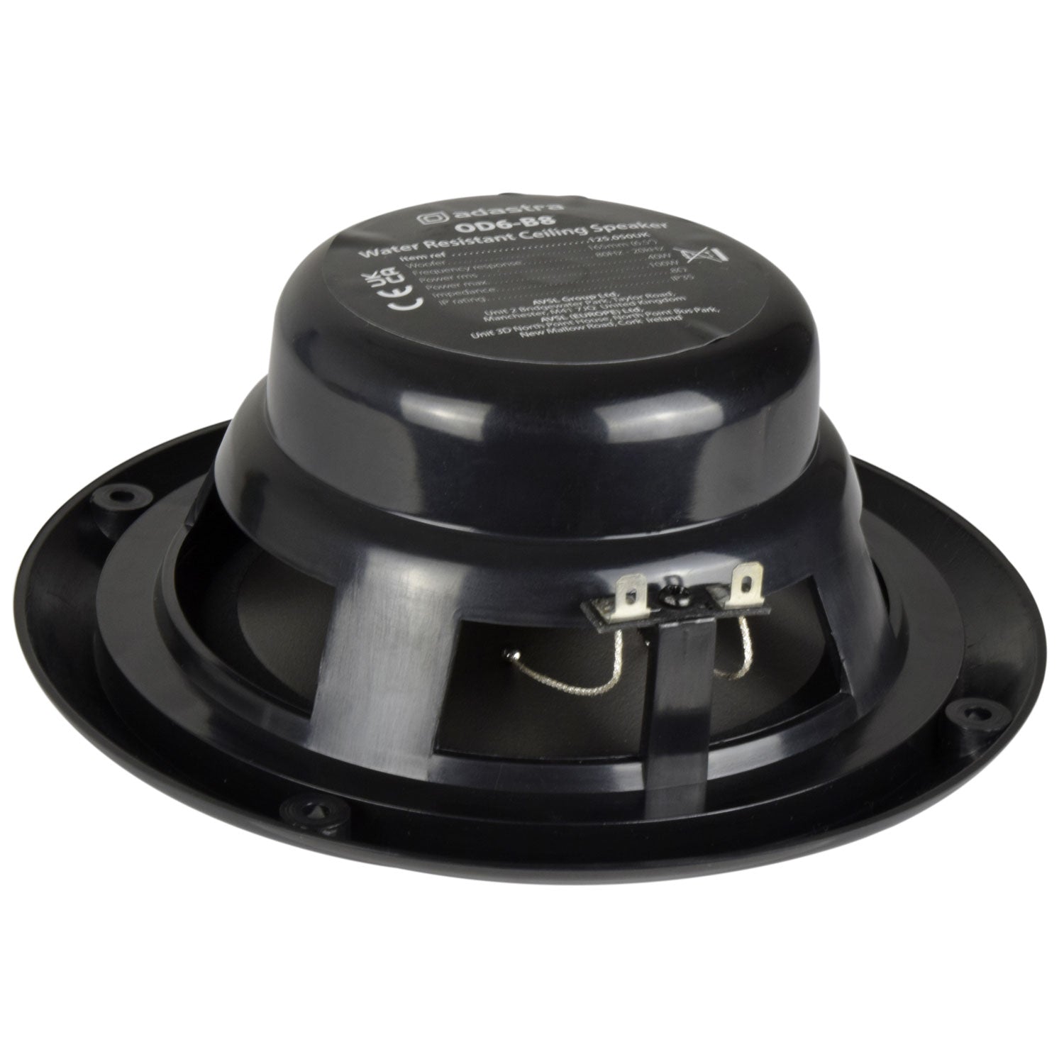 Adastra OD6-B8 Water resistant speaker, 16.5cm (6.5"), 100W max, 8 ohms, Black - view 5
