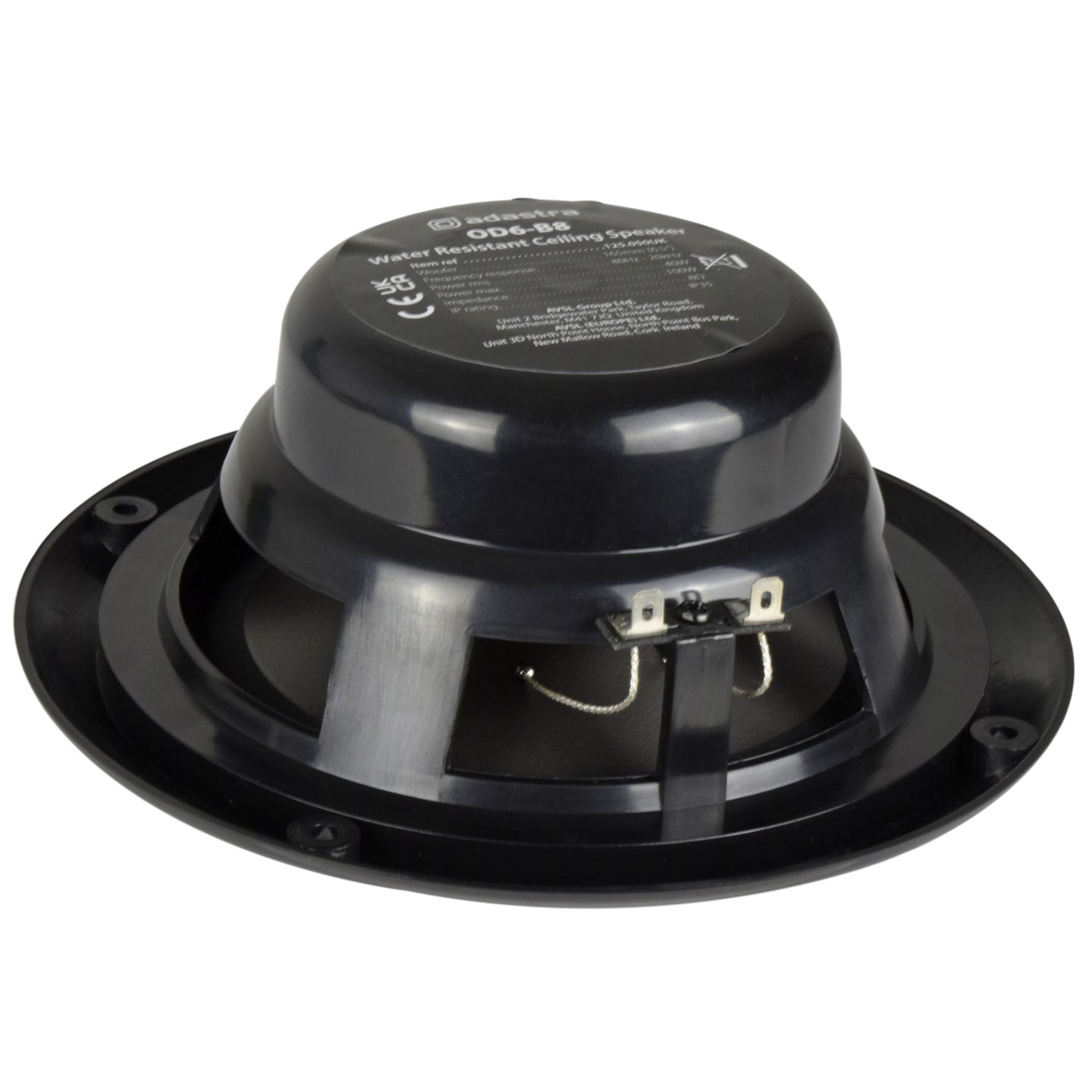Adastra OD6-B8 Water resistant speaker, 16.5cm (6.5"), 100W max, 8 ohms, Black - view 5