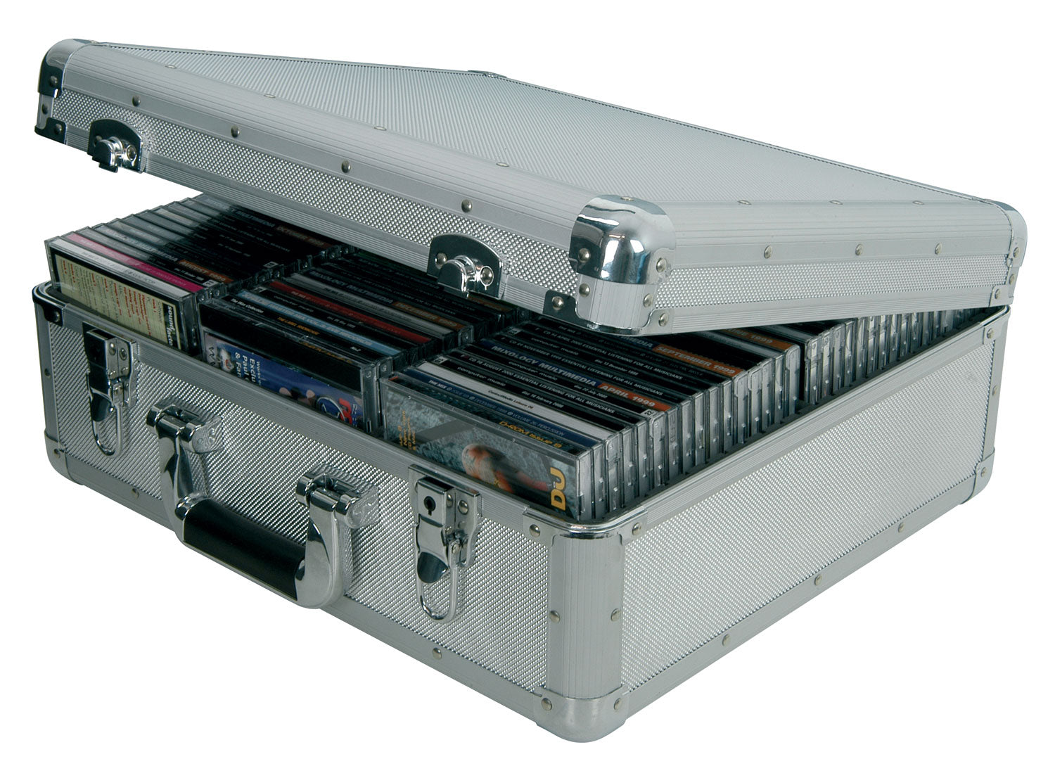 Citronic Aluminium CD flight case, 96 CDs