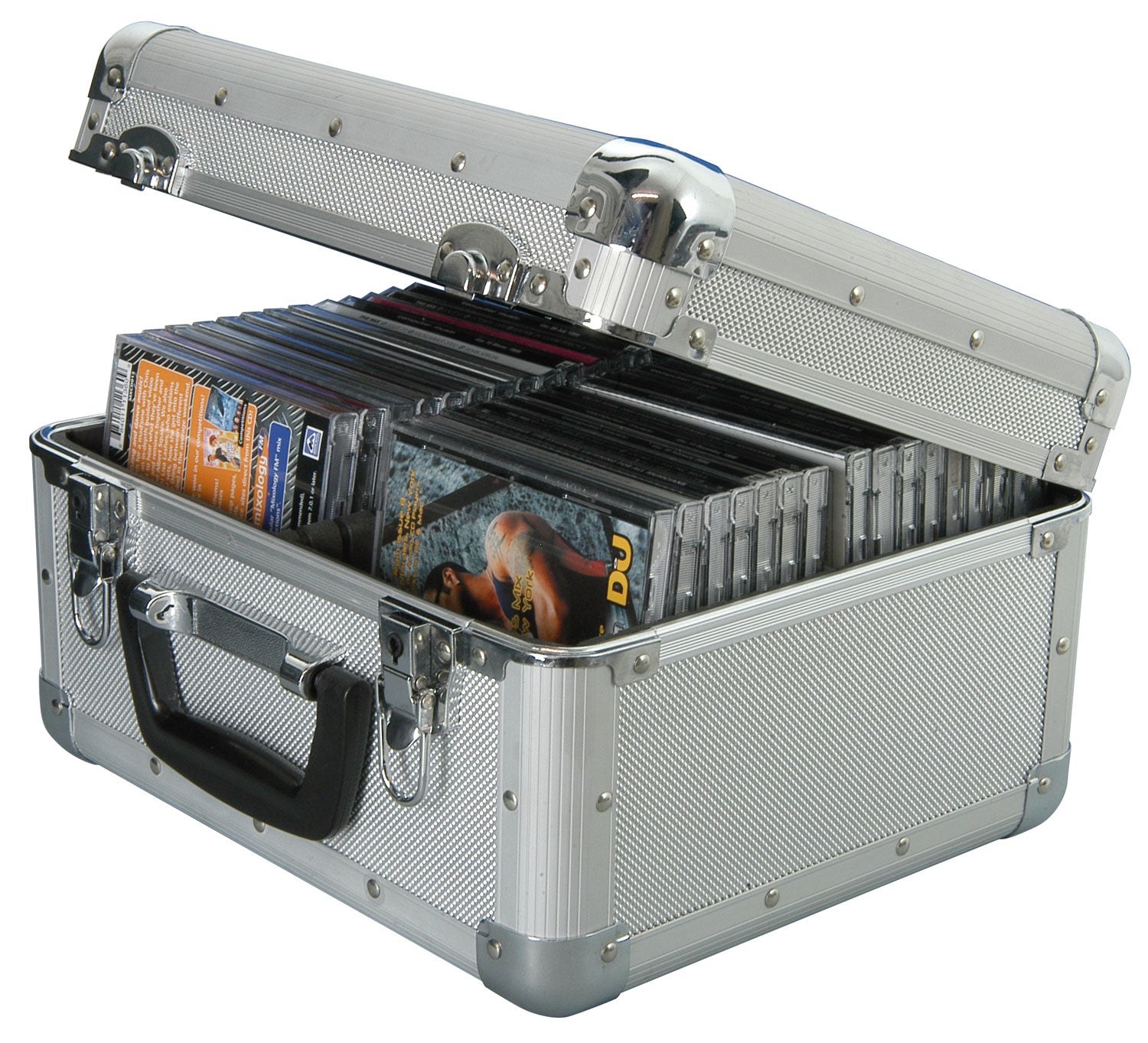 Citronic Aluminium CD flight case, 40 CDs