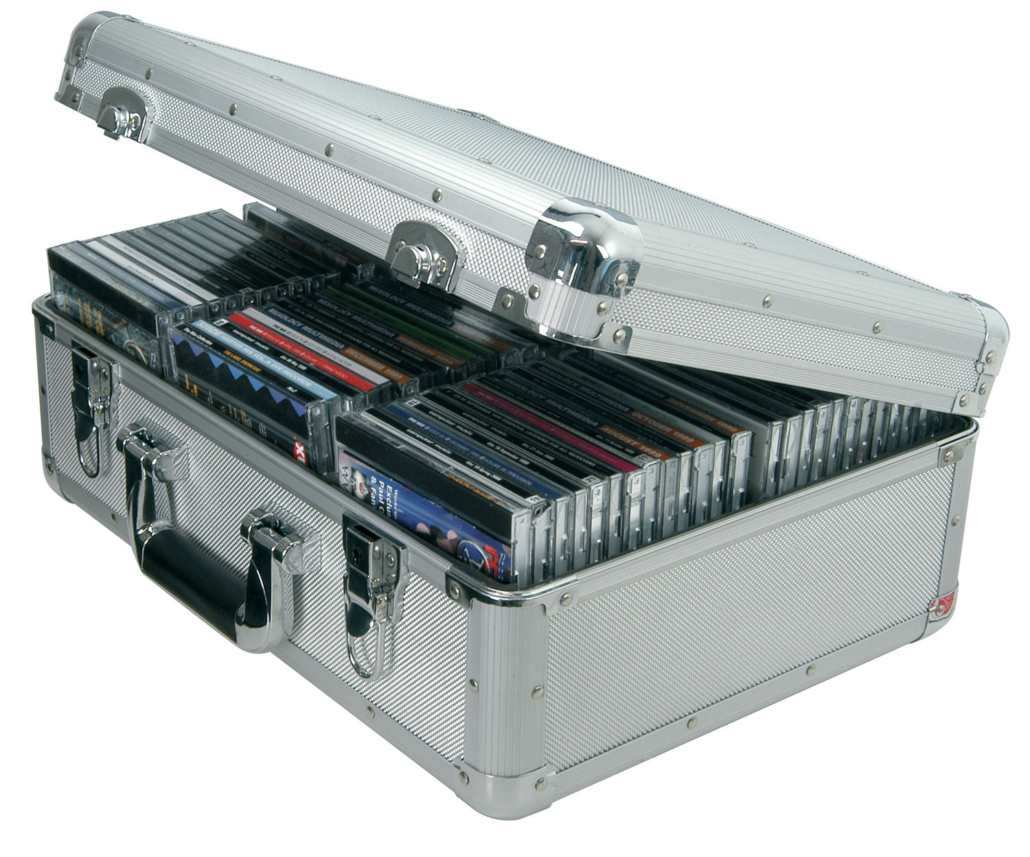 Citronic Aluminium CD flight case, 80 CDs