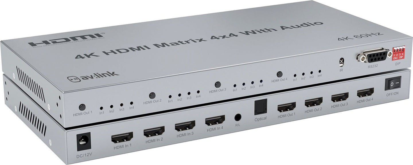 AV:Link 4K HDMI 2.0 Matrix 4x4 - view 2