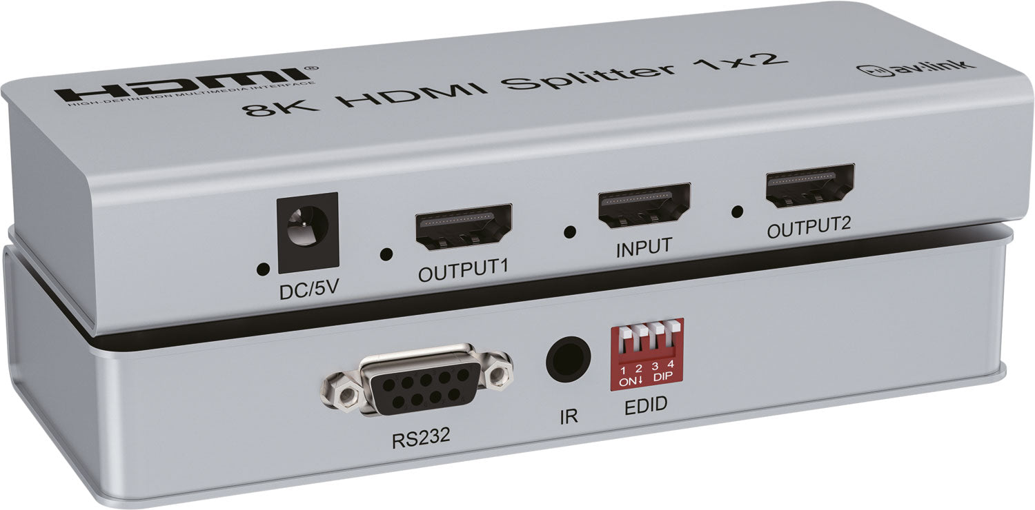 AV:Link 8K HDMI Splitter 1x2 - view 2
