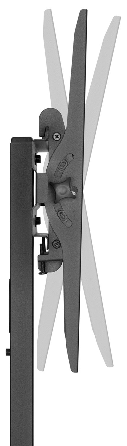 AV:Link Compact Height Adjustable TV Trolley with Shelf - view 7