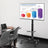 AV:Link Compact Height Adjustable TV Trolley with Shelf - view 3