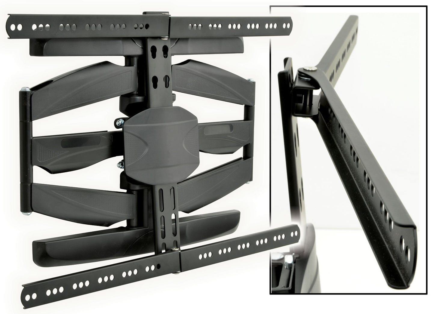 AV:Link Full Motion Double Arm Curved & Flat TV Wall Bracket 32" to 65" - view 3