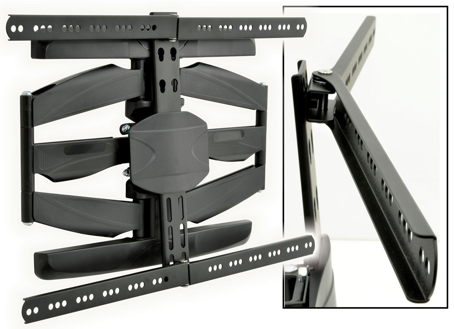 AV:Link Full Motion Double Arm Curved & Flat TV Wall Bracket 32" to 65" - view 3