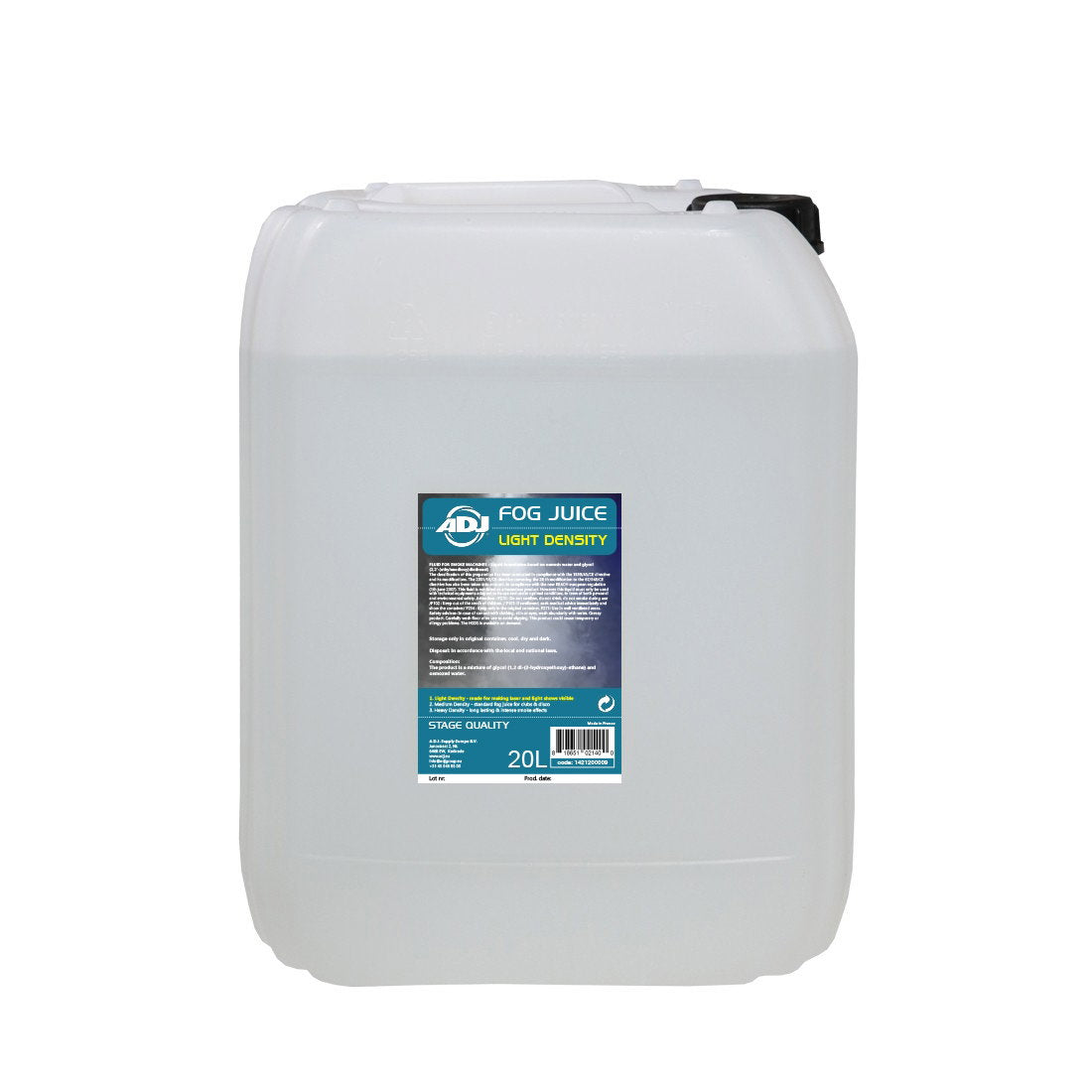 ADJ Fog Juice 1 Light 20 Litre - Main View