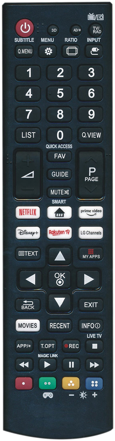 Unbranded LG Smart TV Compatible Remote Control