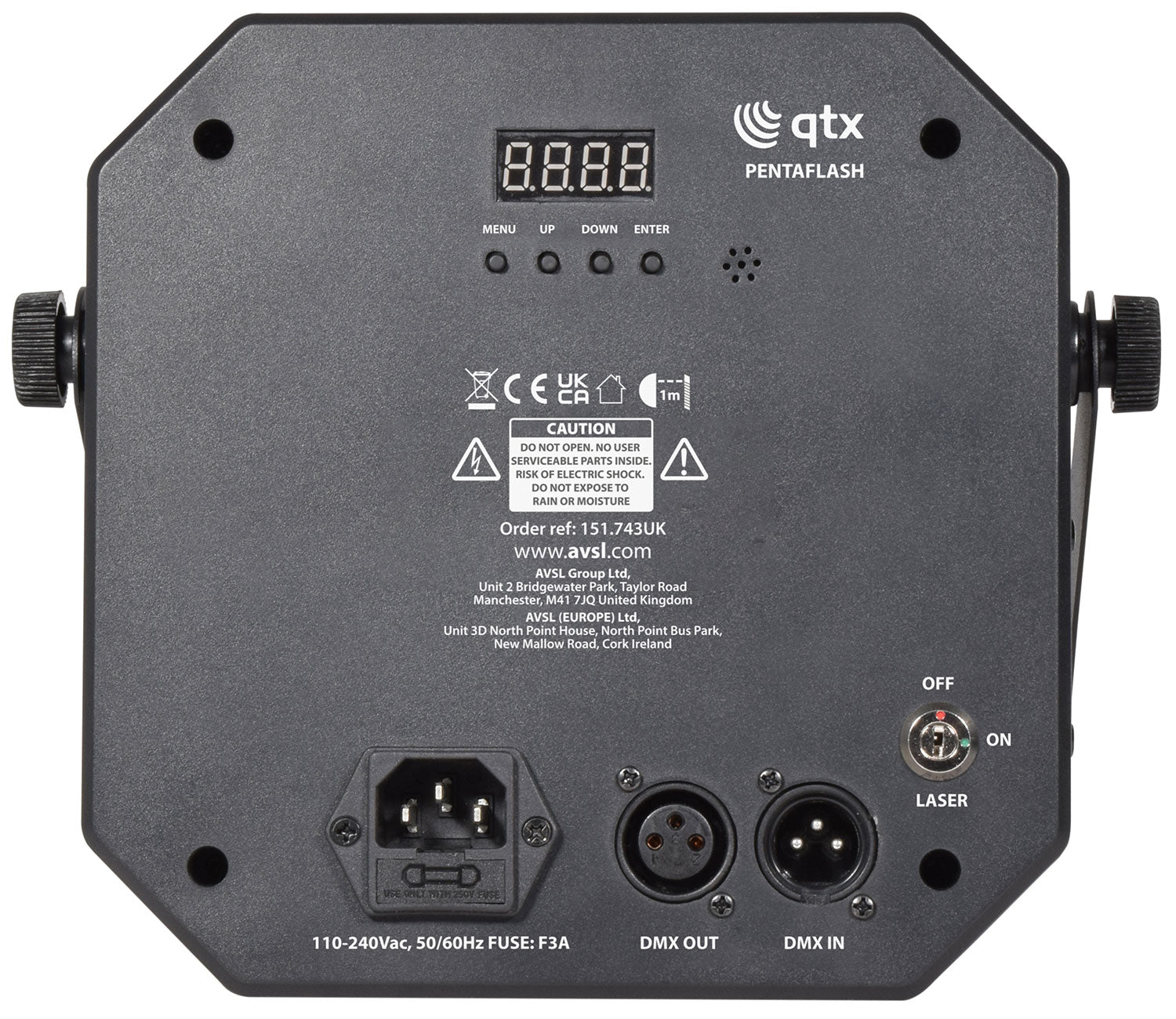 QTX Pentaflash: 5-in-1 LED & Laser Effect - view 9