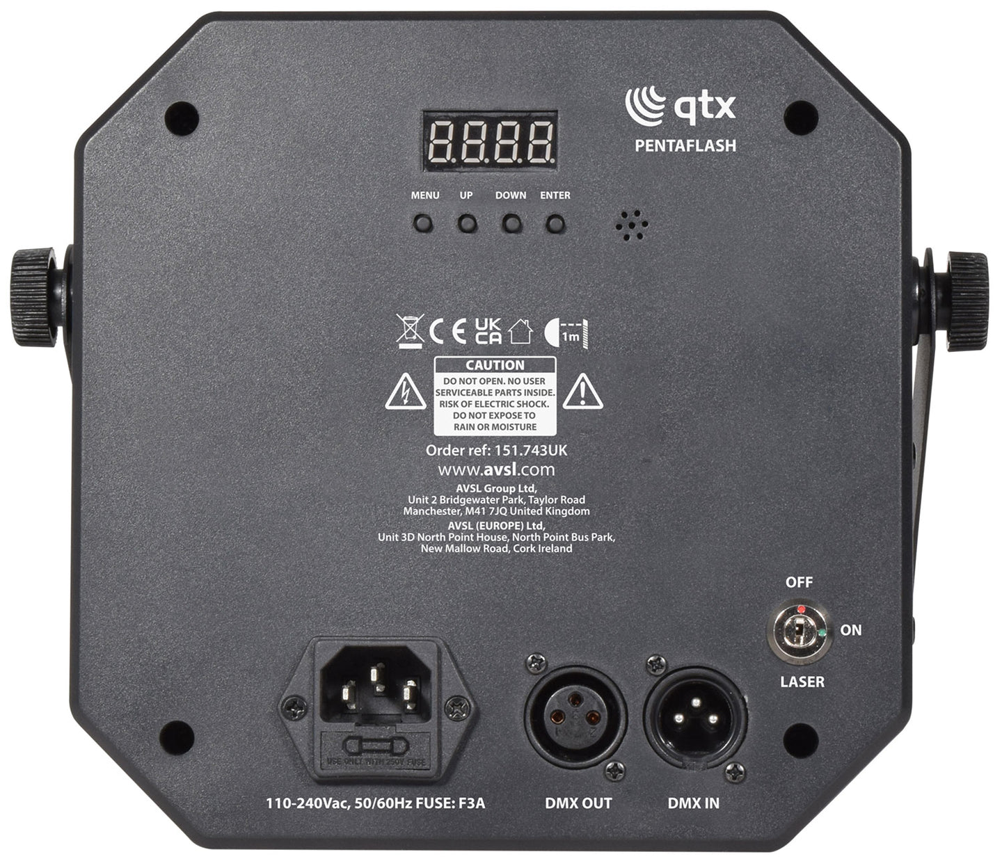 QTX Pentaflash: 5-in-1 LED & Laser Effect - view 9