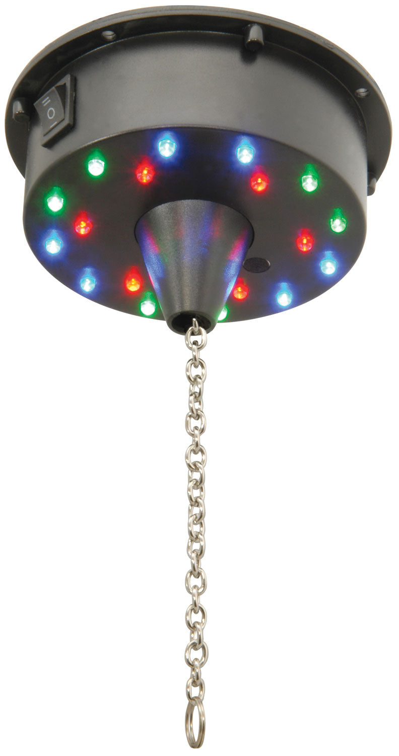 QTX Battery operated LED mirror ball motor