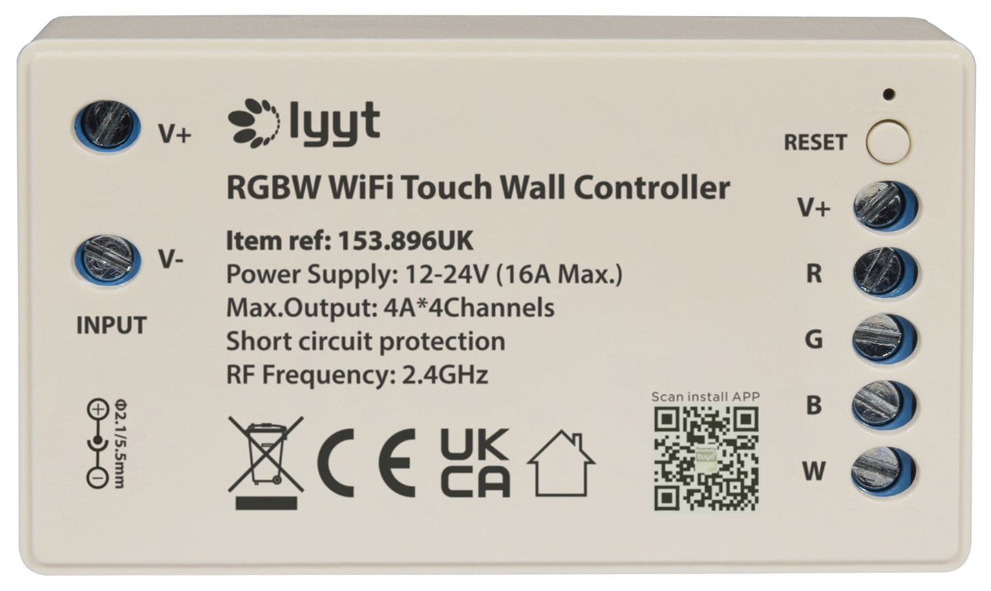 LYYT RGBW WiFi Touch Wall Controller - view 2