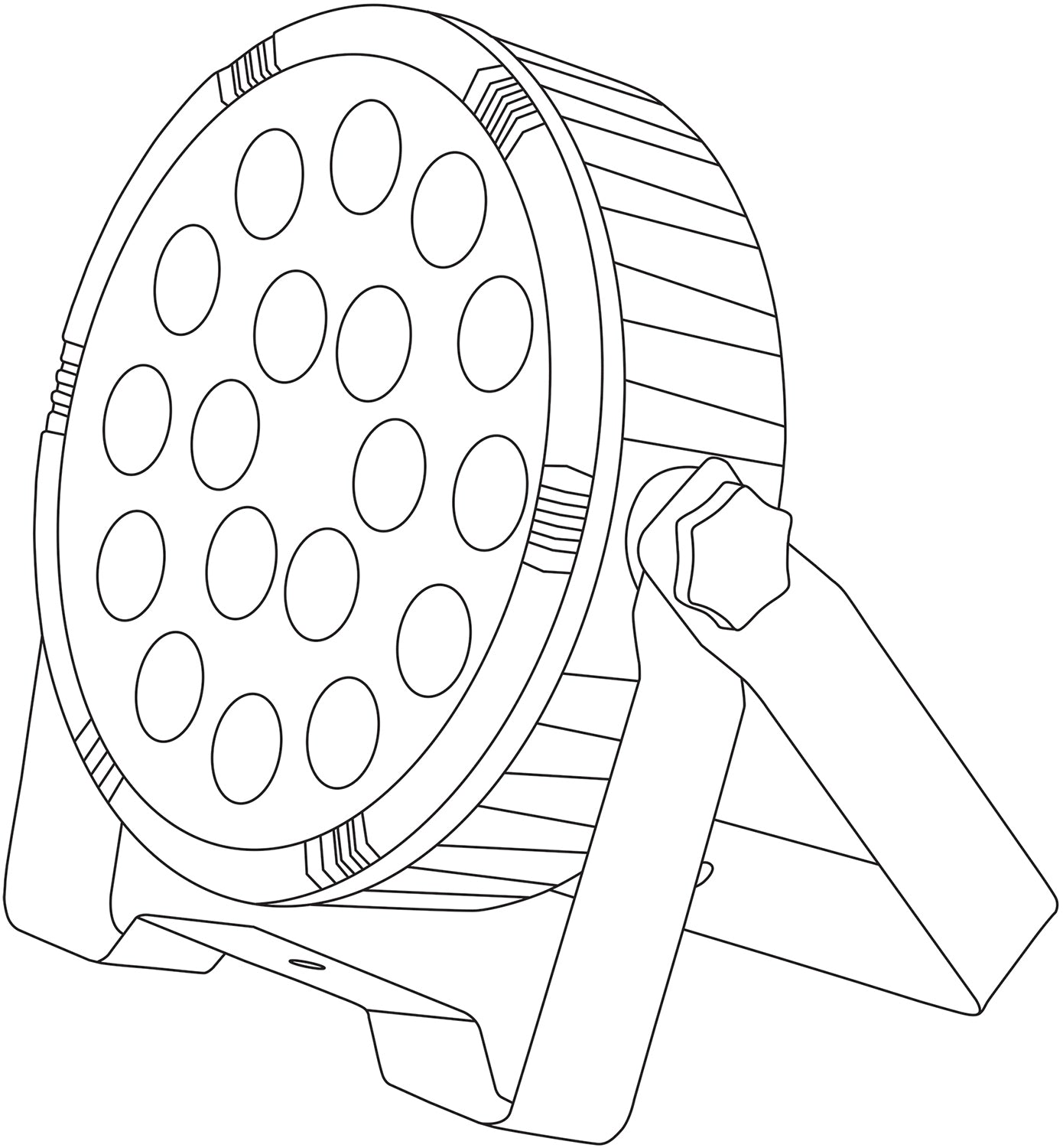 QTX High power PAR100 3-in-1 LED PAR can - view 6