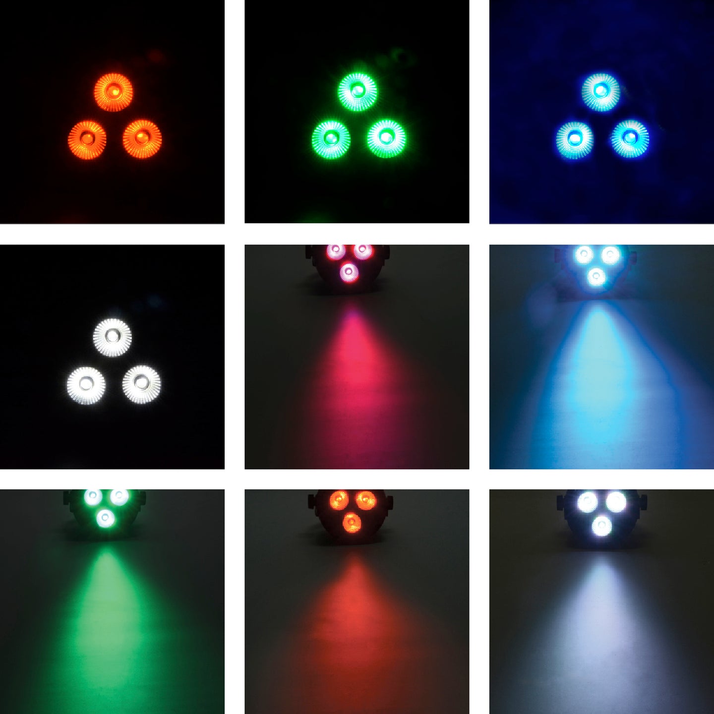 QTX PAR12 RGBW DMX PAR Light 3 x 4W LED - view 2