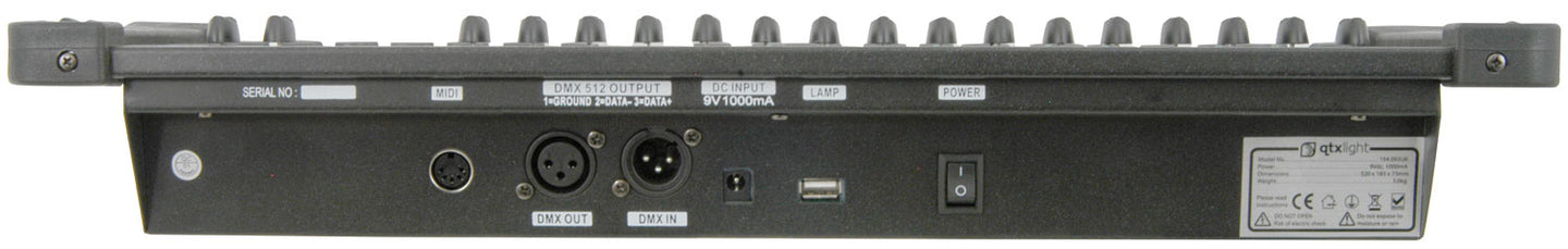 QTX DM-X16 192 Channel DMX controller - view 3