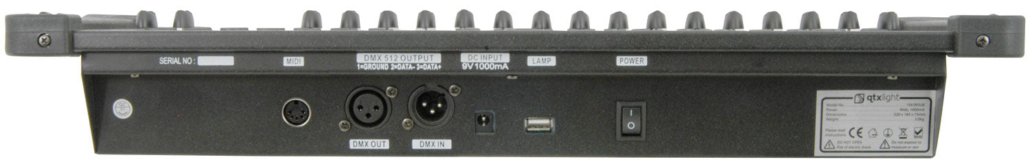 QTX DM-X16 192 Channel DMX controller - view 3