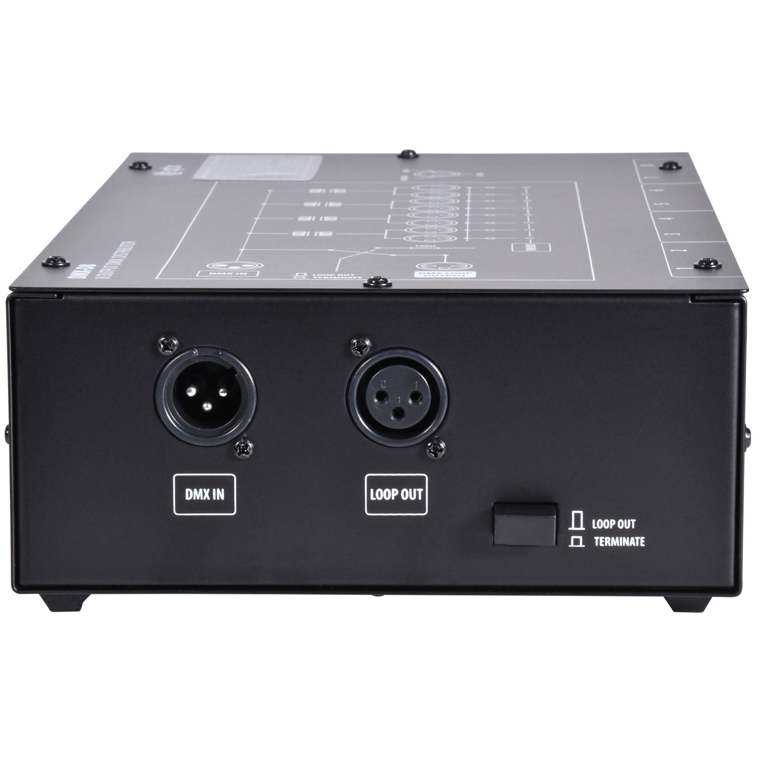 QTX DMX-D8 - 8 Way DMX booster/distributor - view 3