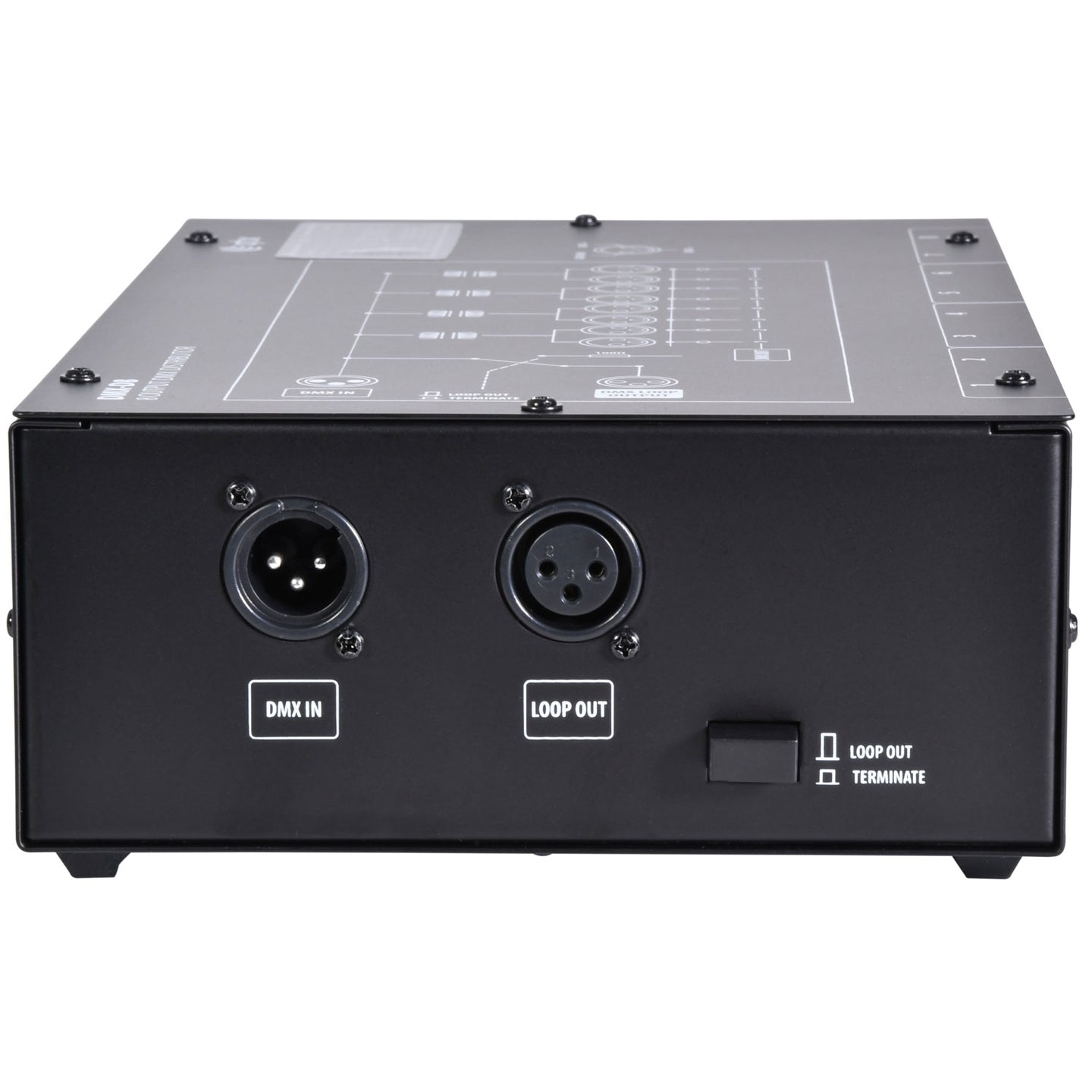 QTX DMX-D8 - 8 Way DMX booster/distributor - view 3