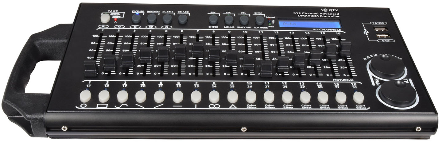 QTX 512 Channel Advanced DMX Controller