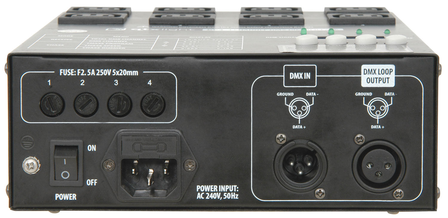 QTX DP4 4 Channel DMX dimmer pack - view 3