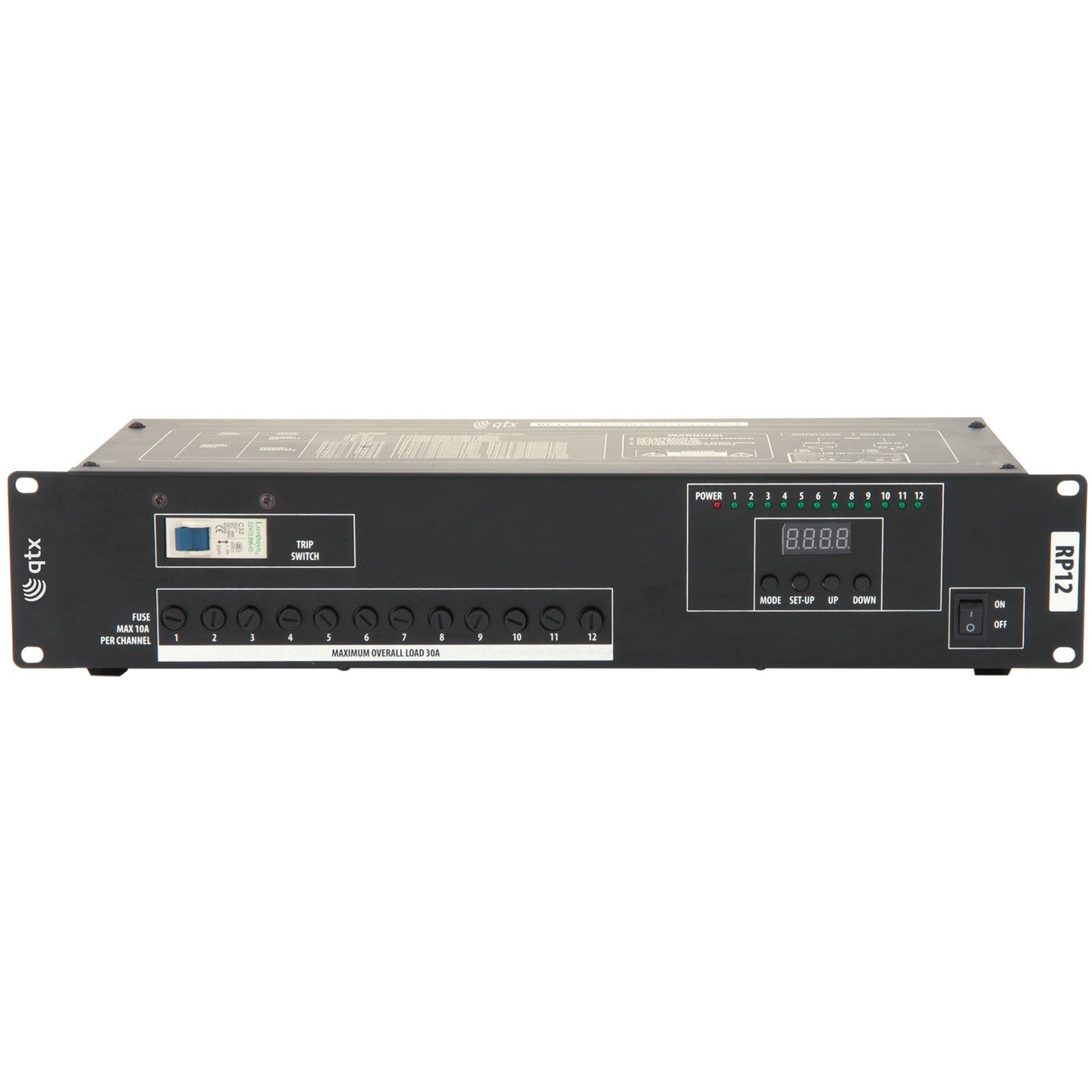 QTX RP12 12 Channel DMX relay pack - view 2