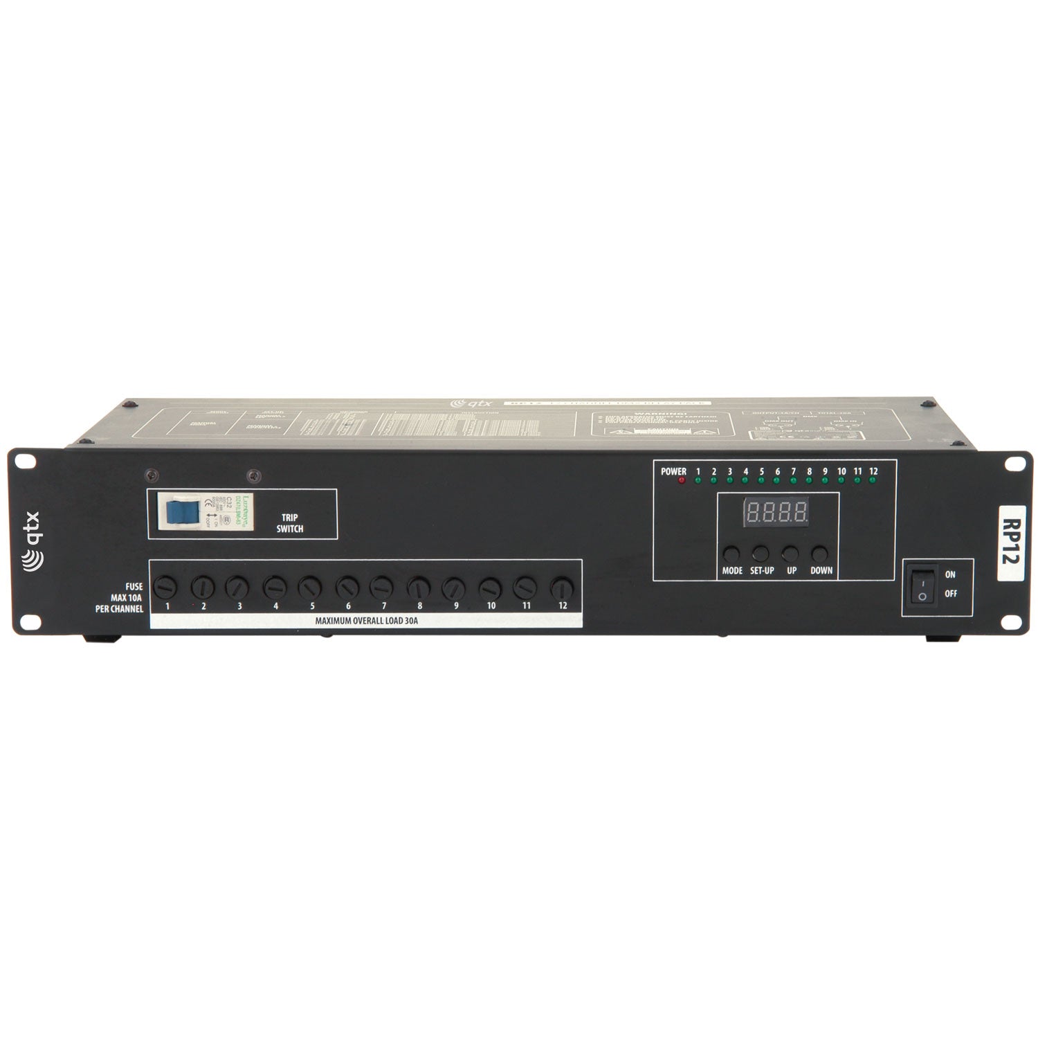 QTX RP12 12 Channel DMX relay pack - view 2