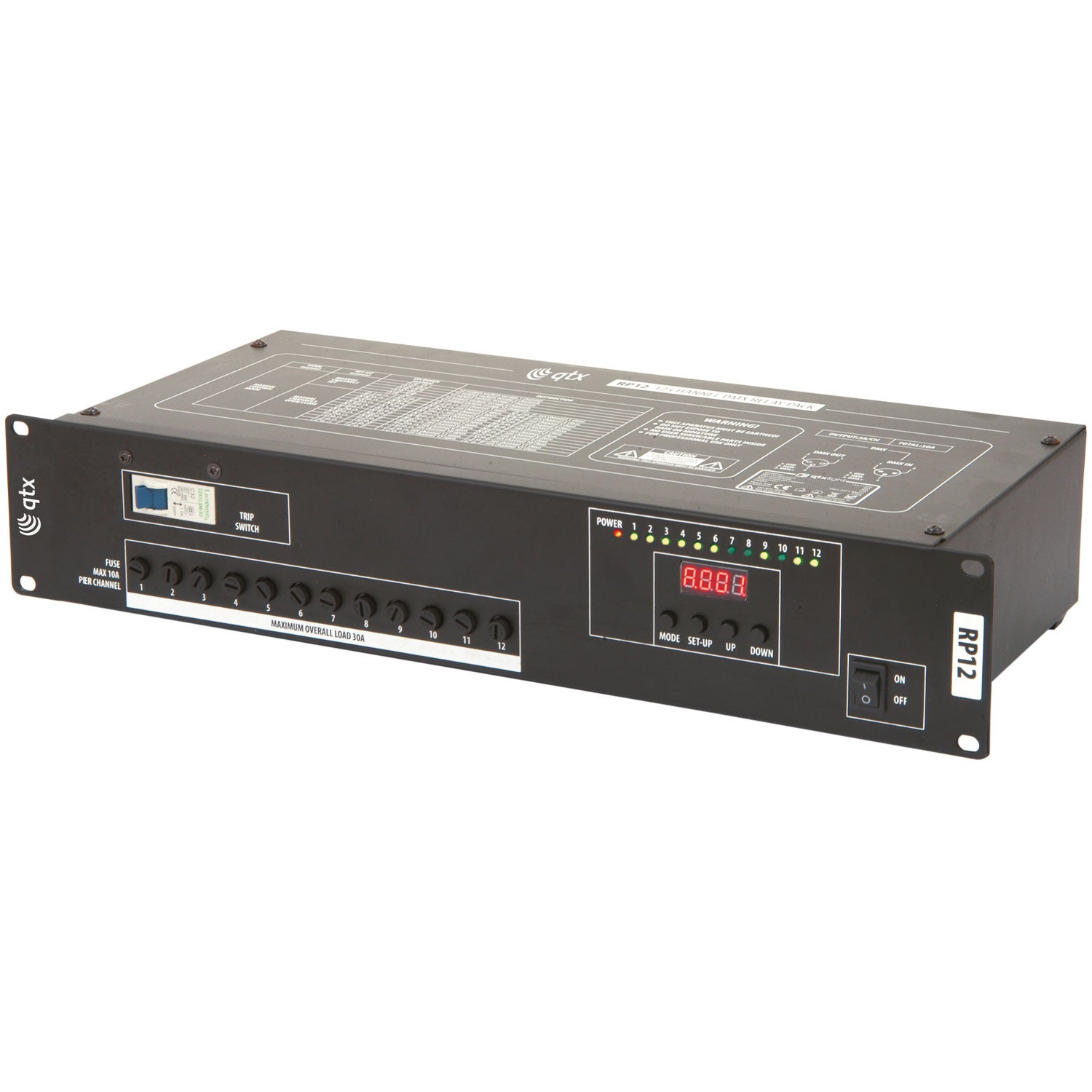 QTX RP12 12 Channel DMX relay pack