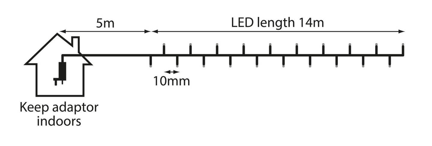 LYYT 960 LED Cluster Lights Cool White - view 2
