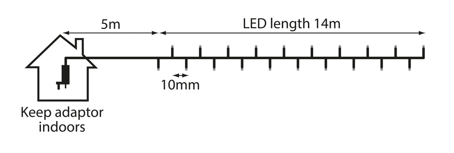 LYYT 960 LED Cluster Lights Cool White - view 2