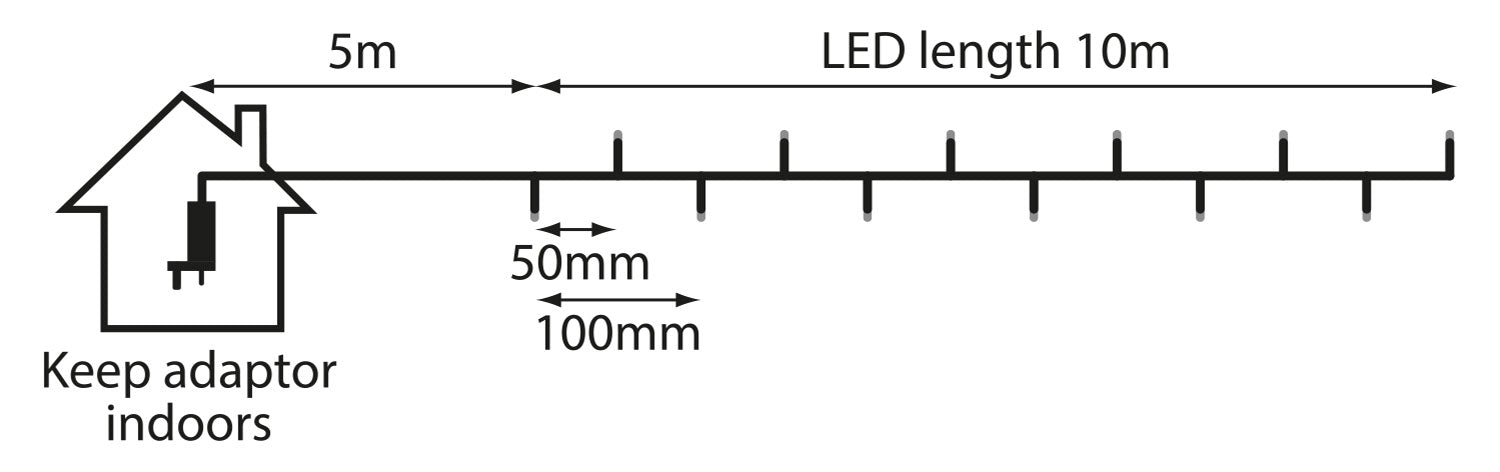 LYYT 200 LED String Lights w/Timer MC - view 4