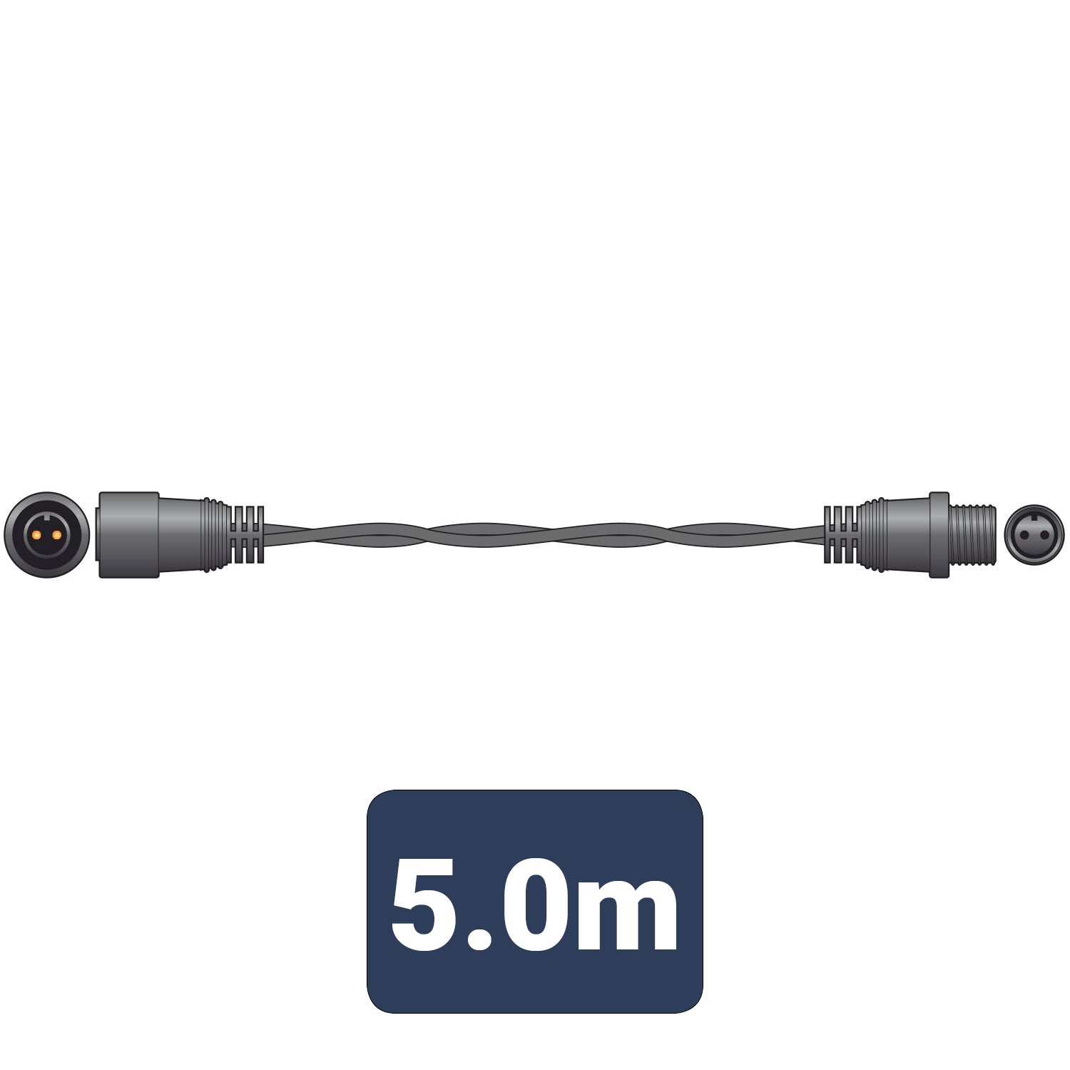 LYYT Outdoor Static 2 Wire String Light Extension Cable 5.0m - view 4