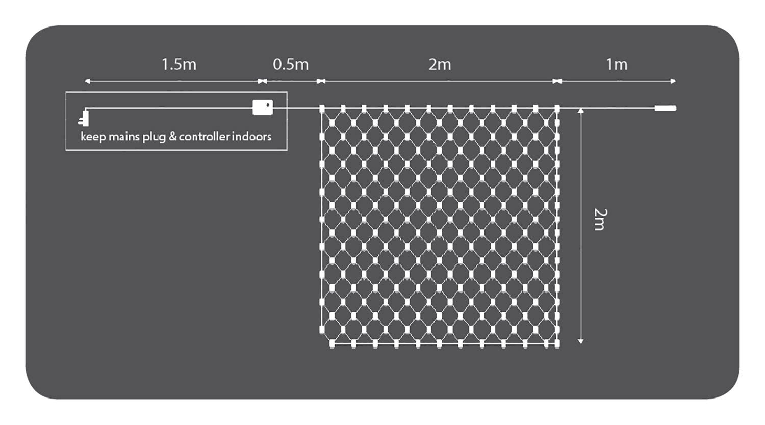 LYYT 240 LED Net Light CW wCtrl - view 2