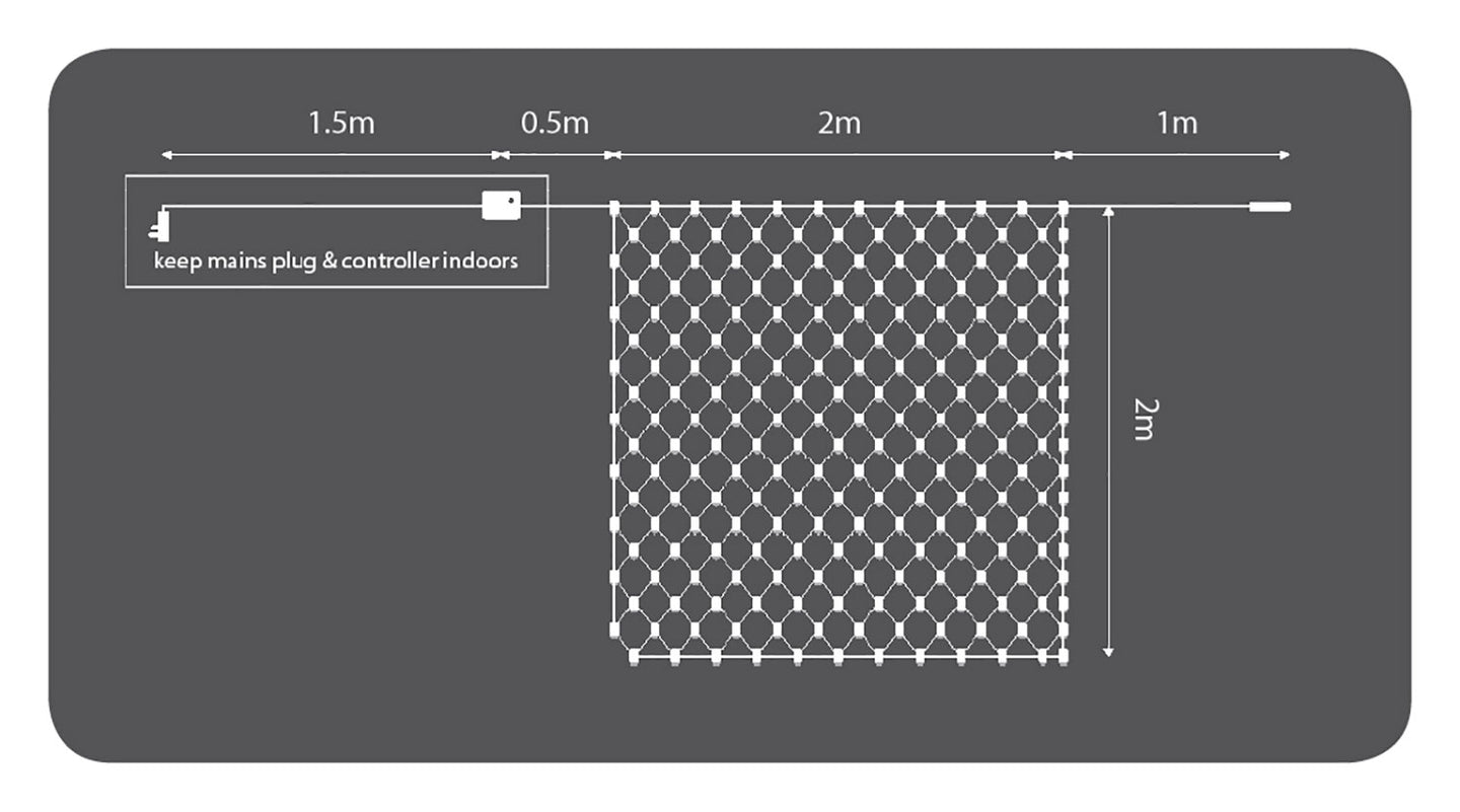LYYT 240 LED Net light WW w/Ctrl - view 9