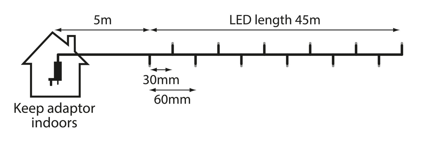 LYYT 45m Warm White String Light Reel - view 2