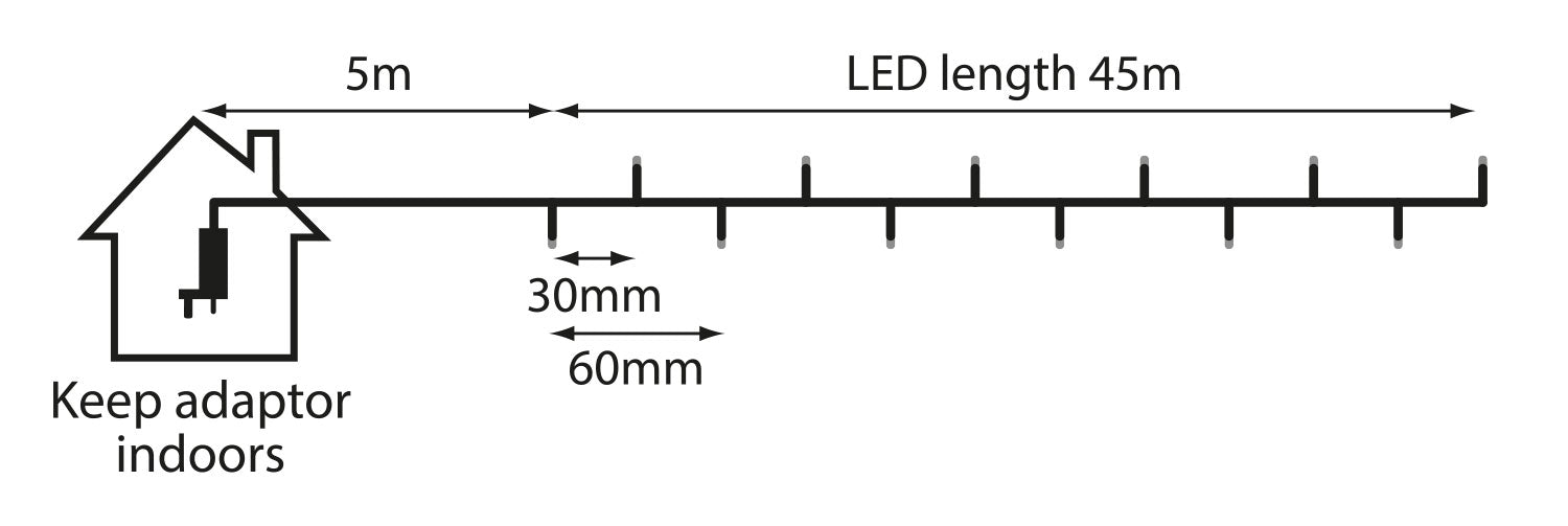 LYYT 45m Warm White String Light Reel - view 2