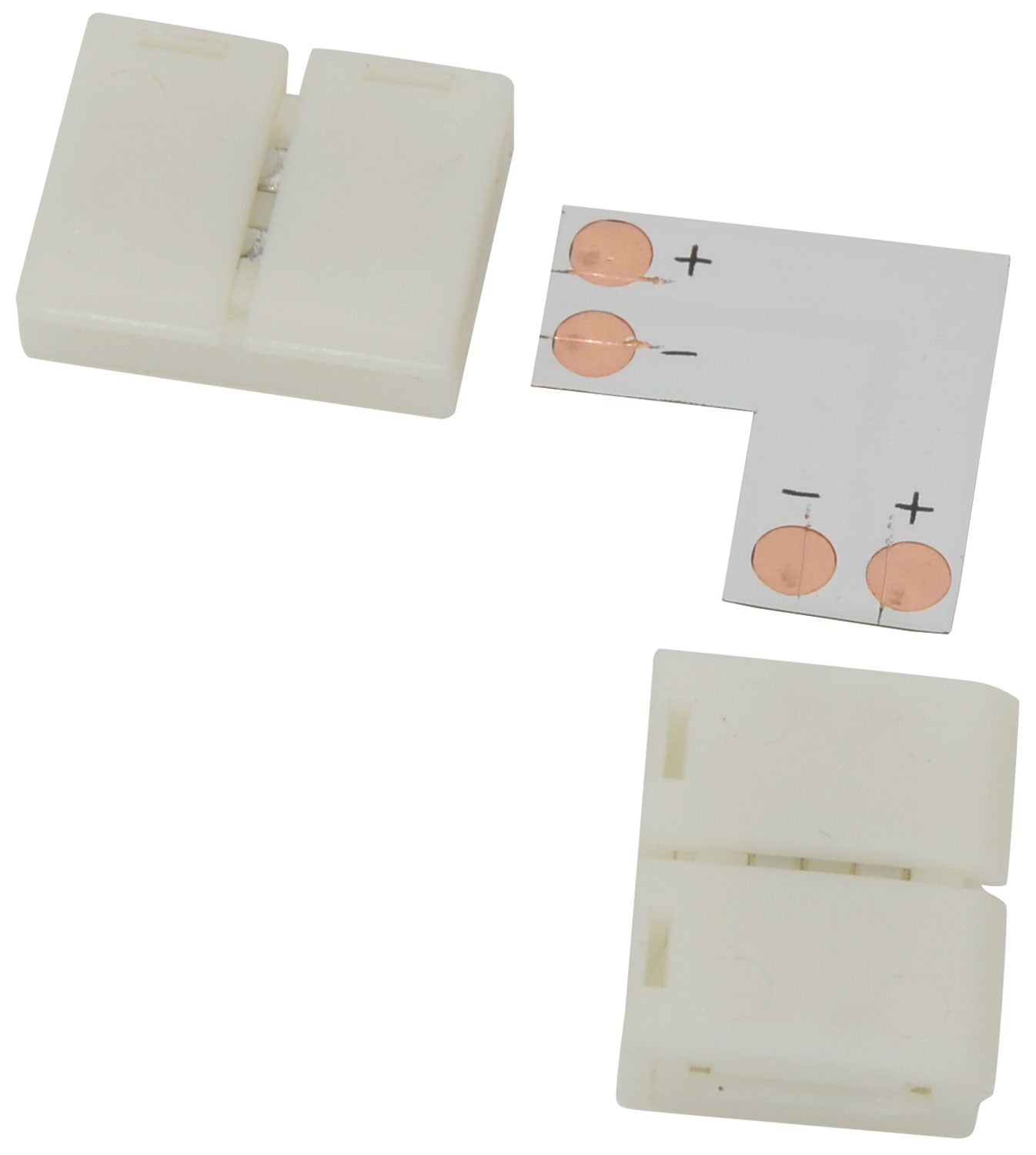 LYYT 8mm single colour LED tape L connector - pack of 5 - view 2