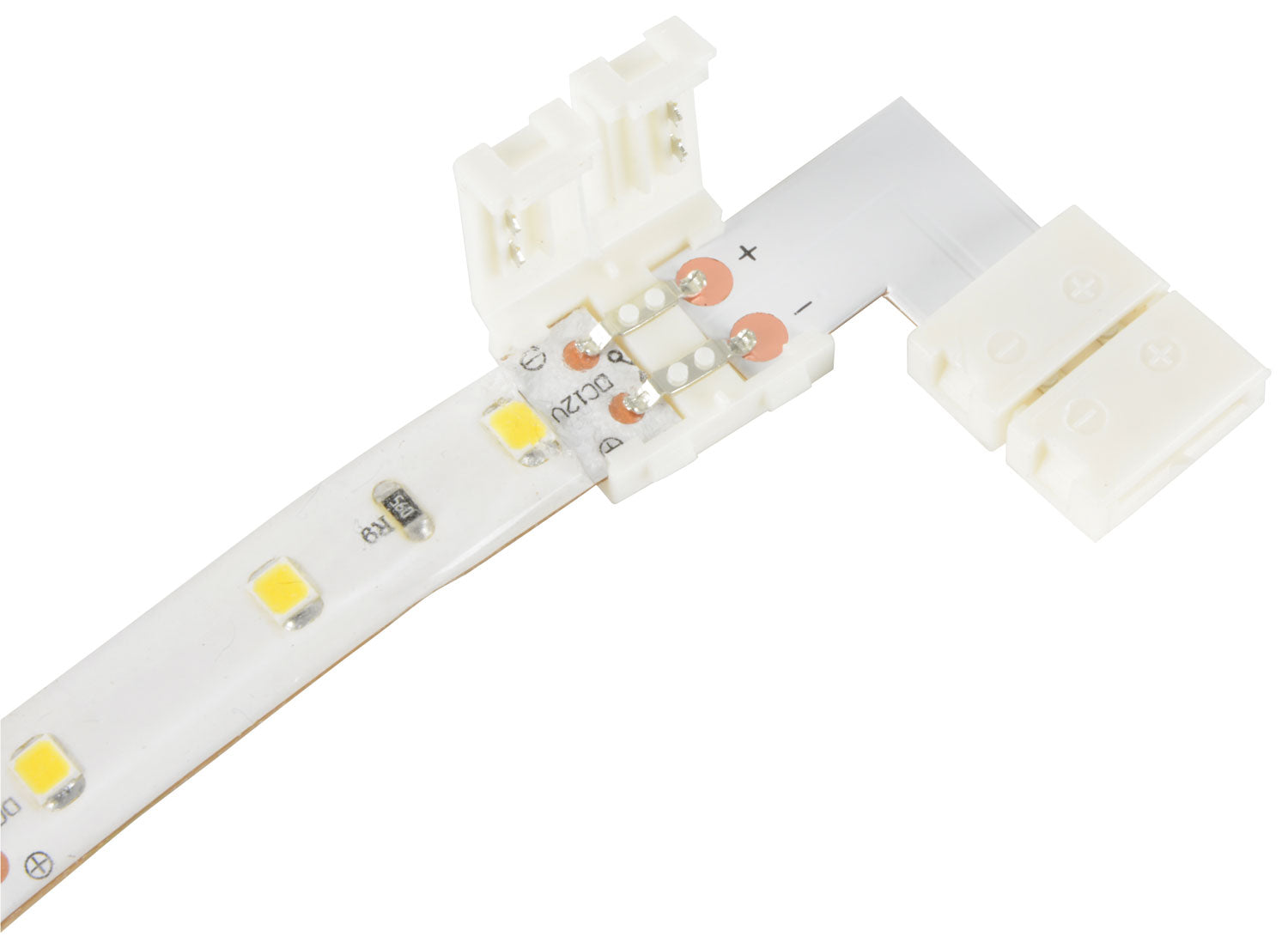 LYYT 10mm single colour LED tape L connector - pack of 5 - view 3