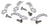 LYYT 10mm Dome clips & screws 5pk