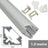LYYT Aluminium LED Tape Profile 45° Angle 1m Translucent - view 3