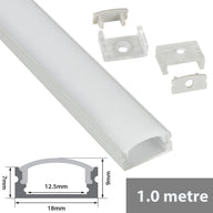 LYYT Aluminium LED Tape Profile Short Crown 1m Frosted - view 2